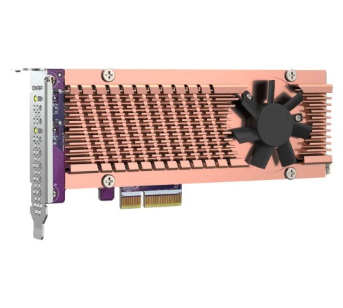 Адаптер QNAP QM2-2P-344A 2xM.2 22110\2280 PCIe (Gen3 x4) NVMe SSD, Low-profile and Full-height brackets incl Адаптер QNAP QM2-2P-344A 2xM.2 22110\2280 PCIe (Gen3 x4) NVMe SSD, Low-profile and Full-height brackets incl