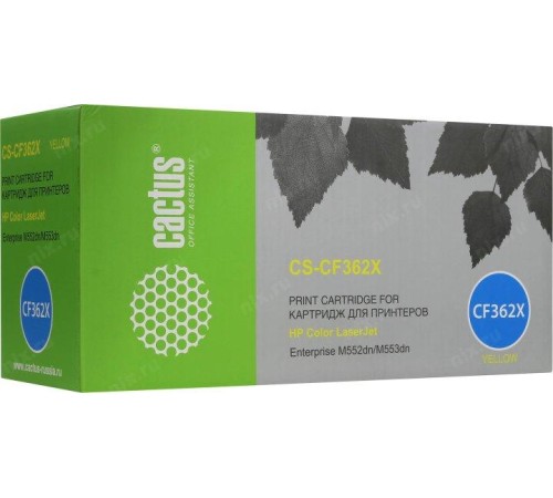 -/ Картридж лазерный Cactus CS-CF362X CF362X желтый (9500стр.) для HP CLJ M552dn/M553dn