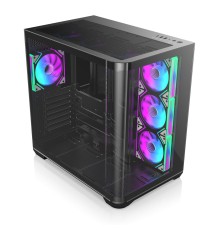 Корпус без блока питания/ Case Raijintek ATREUS BT4, Midi-Tower, TG, 4x120mm ARGB, 2xUSB-A 3.0 + 1xUSB Type-C , E-ATX, ATX, mATX, mITX Black