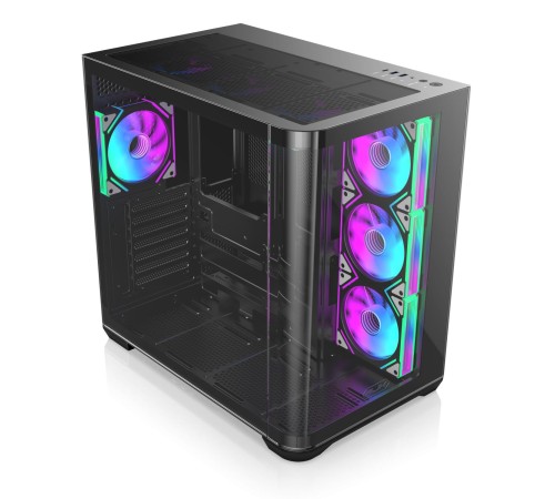 Корпус без блока питания/ Case Raijintek ATREUS BT4, Midi-Tower, TG, 4x120mm ARGB, 2xUSB-A 3.0 + 1xUSB Type-C , E-ATX, ATX, mATX, mITX Black Корпус без блока питания/ Case Raijintek ATREUS BT4, Midi-Tower, TG, 4x120mm ARGB, 2xUSB-A 3.0 + 1xUSB Type-C , E-ATX, ATX, mATX, mITX Black