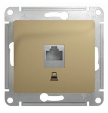 GLOSSA РОЗЕТКА компьютерная RJ45 кат.5E, механизм, ТИТАН