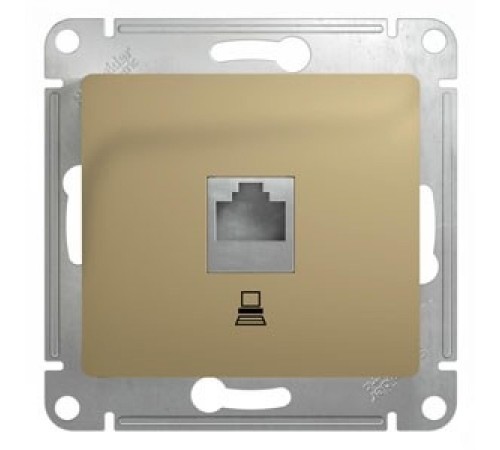 GLOSSA РОЗЕТКА компьютерная RJ45 кат.5E, механизм, ТИТАН GLOSSA РОЗЕТКА компьютерная RJ45 кат.5E, механизм, ТИТАН