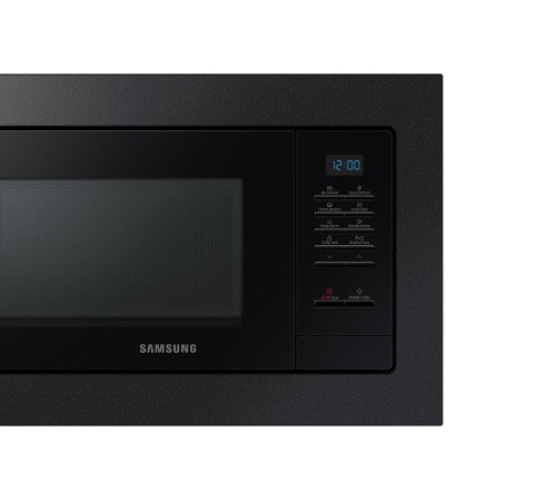 встраиваемая микроволновая печь Samsung Built-in microwave oven; Product dimensions (WxHxD) 489 x 275 x 346 mm; 23 liters.; Bioceramics; LED display (blue); Output power (microwaves) 800 watts;