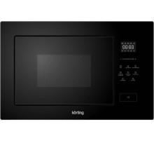 Встраиваемая микроволновая печь Korting/ Встраиваемая микроволновая печь Korting, объем 26 л, сенсорное управление, дисплей, 8 авторежимов, кварцевый гриль, комбинированное приготовление, быстрый старт, таймер, мощность гриля 1100 Вт, цвет черное стекло