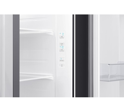Холодильник Samsung/ 178x91.2.x71.6, 680/229 л, No Frost, side by side, черное стекло Холодильник Samsung/ 178x91.2.x71.6, 680/229 л, No Frost, side by side, черное стекло