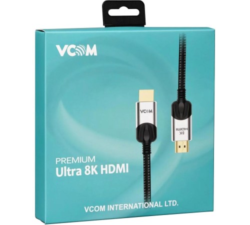 Кабель/ Кабель HDMI 19M/M,ver. 2.1, 8K@60 Hz 2m VCOM <CG865-2M> Кабель/ Кабель HDMI 19M/M,ver. 2.1, 8K@60 Hz 2m VCOM <CG865-2M>