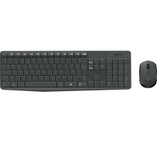 Комплект (клавиатура + мышь)/ Logitech Wireless Desktop MK235 Grey Retail