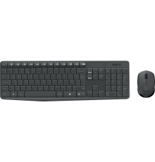 Комплект (клавиатура + мышь)/ Logitech Wireless Desktop MK235 Grey Retail