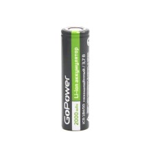 Аккумулятор Li-ion GoPower ICR18650 PC1 3.7V 2000mAh без защиты плос.конт. (1/80/160)