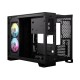 Корпус без блока питания/ Case Corsair iCUE LINK 2500X RGB, Midi-Tower, TG, 2x120mm RGB, 2xUSB-A 3.2, 1xUSB 3.2 Type-C, mATX, mITX Black