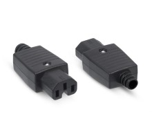 Вилка Cabeus IEC-320-C13 Вилка С13 разборная, 10А, 250 V, черная