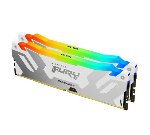 Оперативная память Kingston 32GB 7600MT/s DDR5 CL38 DIMM (Kit of 2) FURY Renegade RGB White XMP