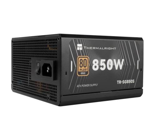 Блок питания 850W/ Power Supply Thermalright, 850W 80+ Gold (ATX, 3.1, PCIe 5.1, Non-modular, 1x24(20+4)pin, 1xCPU 8(4+4)pin, 2xPCIe*2 8(6+2)pin, 5xSATA3, 1x12+4pin (12VHPWR PCIe 5.1 12+4pin 600mm), 3xMOLEX4pin, Active, 120x120mm, 150x140x86mm, APFC, blac Блок питания 850W/ Power Supply Thermalright, 850W 80+ Gold (ATX, 3.1, PCIe 5.1, Non-modular, 1x24(20+4)pin, 1xCPU 8(4+4)pin, 2xPCIe*2 8(6+2)pin, 5xSATA3, 1x12+4pin (12VHPWR PCIe 5.1 12+4pin 600mm), 3xMOLEX4pin, Active, 120x120mm, 150x140x86mm, APFC, blac