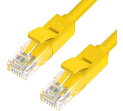 Greenconnect Патч-корд прямой 20.0m, UTP кат.5e, желтый, позолоченные контакты, 24 AWG, литой, GCR-LNC02-20.0m, ethernet high speed 1 Гбит/с, RJ45, T568B Greenconnect Патч-корд прямой 20.0m, UTP кат.5e, желтый, позолоченные контакты, 24 AWG, литой, GCR-LNC02-20.0m, ethernet high speed 1 Гбит/с, RJ45, T568B