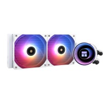 Водяное охлаждение для процессора/ Water Cooling System Thermalright Frozen Notte 240 White Argb V2 (240mm, White, ARGB/ Fans: 2x120mm, 72.37CFM, 27.7dBA, 2000RPM/ Pump height 54mm, 28dBA, 5300RPM, Rad thickness 27mm/ S: 1200, 1700, 1851, 2011, 2066, 115X