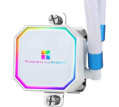 Система жидкостного охлаждения/ Water Cooling System Thermalright Frozen Prism 360 White (360mm, Black, ARGB/ Fans: 3x120mm, 70.4CFM, 27dBA, 1850RPM/ Pump height 53mm, 23dBA, 3300RPM, Rad thickness 27mm/ S: 1700, 1200, 20XX, 115X, AM5, AM4) Система жидкостного охлаждения/ Water Cooling System Thermalright Frozen Prism 360 White (360mm, Black, ARGB/ Fans: 3x120mm, 70.4CFM, 27dBA, 1850RPM/ Pump height 53mm, 23dBA, 3300RPM, Rad thickness 27mm/ S: 1700, 1200, 20XX, 115X, AM5, AM4)