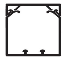 ТА-GN 80x60 Короб с крышкой с направляющими для установки разделителей