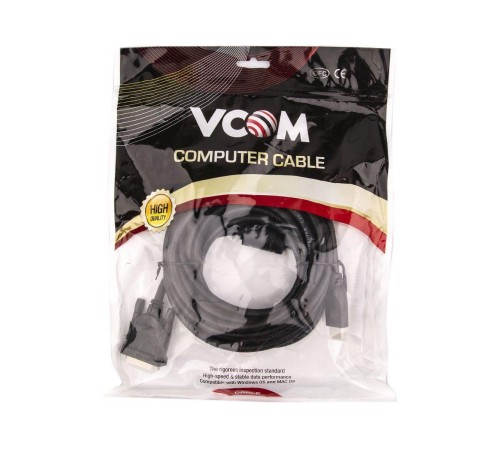 Кабель/ Кабель HDMI AM/DVI(24+1)M, 5м, CU, 1080P@60Hz, 2F, VCOM <CG484G-5M> Кабель/ Кабель HDMI AM/DVI(24+1)M, 5м, CU, 1080P@60Hz, 2F, VCOM <CG484G-5M>
