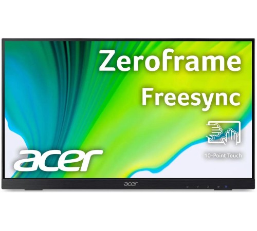 Монитор/ ACER UT222Qbmip 21,5'', 21,5'', ZeroFrame, Black 10 point touch, 16:9, IPS, 1920x1080, 5ms, 250cd, 75Hz, 1xVGA + 1xHDMI(1.4) + 1xDP(1.2) + SPK, Speakers 2Wx2, sync: FreeSync, Vesa:100x100 Монитор/ ACER UT222Qbmip 21,5'', 21,5'', ZeroFrame, Black 10 point touch, 16:9, IPS, 1920x1080, 5ms, 250cd, 75Hz, 1xVGA + 1xHDMI(1.4) + 1xDP(1.2) + SPK, Speakers 2Wx2, sync: FreeSync, Vesa:100x100