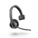Гарнитура беспроводная/ VOYAGER 4310 UC,V4310 C (COMPUTER & MOBILE) USB-C, MONO BLUETOOTH HEADSET, WITH CHARGE STAND, WORLDWIDE
