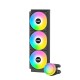 Водяное охлаждение для процессора/ Water Cooling System SAMA L60 Black (360mm, Black, ARGB/ Fans: 3x120mm, 82.79CFM, 29dBA, 2000RPM/ Pump height 52mm, 29dBA, 2500RPM, Rad thickness 27mm/ S: 1851, 1700, 1200, 20XX, 115X, AM5, AM4)