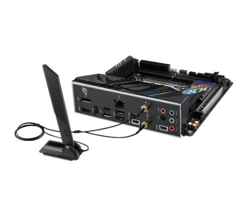 Материнская плата ASUS ROG STRIX B760-I GAMING WIFI, LGA1700, B760, 2*DDR5, 4*SATA, 2*M.2, 3*USB 3.2, 3*USB 2.0, Type-C, 1*PCIx16, DP+HDMI, mITX; 90MB1D90-M1EAY0
