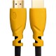 GCR Кабель 1.0m HDMI версия 1.4, черный, желтые коннекторы, OD7.3mm, 30/30 AWG, позолоченные контакты, Ethernet 10.2 Гбит/с, 3D, 4K GCR-HM340-1.0m, экран