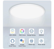 Светильник потолочный Moes Wi-Fi Smart Ceiling Light белый модели WCL-TD