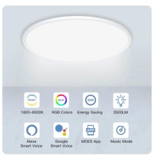 Светильник потолочный Moes Wi-Fi Smart Ceiling Light белый модели WCL-TD