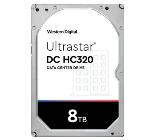 Жесткий диск Western Digital Ultrastar DC HС320 HDD 3.5" SAS 8TB, 7200 rpm, 256MB buffer, 512e, 0B36400, 0B36453, 1 year