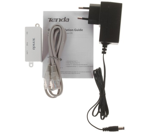 Точка доступа/ Tenda O3 Наружная точка доступа, 2,4 ГГц, до 150 Мбит/с, внутренняя антенна 1x12dBi, IP65, PoE, LAN 1x100 Мбит/с