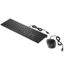Клавиатура с мышью Keyboard and Mouse HP Pavilion Wired 400 (Black) cons