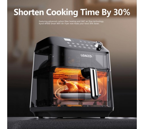 Аэрогриль LEACCO AF060 Air Fryer Black