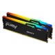 Память оперативная/ Kingston 64GB 5200MHz DDR5 CL40 DIMM (Kit of 2) FURY Beast RGB