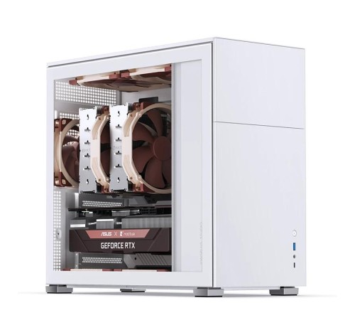 Корпус без блока питания/ Case JONSBO D41 STD, Midi-Tower, TG, no fan, 1xUSB-A 3.2 + 1xUSB-C 3.2, ATX, mATX White