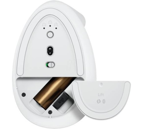 Мышь/ Logitech LIFT OFF-WHITE/PALE GREY  (400-4000 dpi Bluetooth USB-ресивер Logi Bolt® 4 настраиваемые кнопки)
