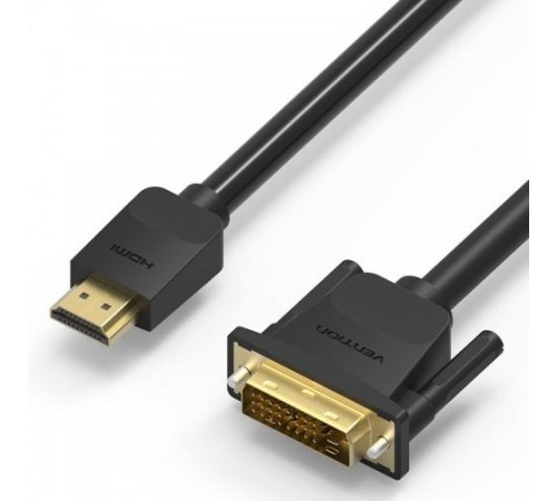 Кабель Vention HDMI 19M/DVI-D Dual link 25M - 5 м.