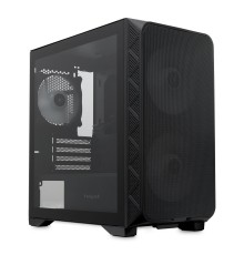 Корпус без блока питания/ Case HSPD M321, Mesh Mini-tower, Black, slide TG, 0.45 SPCC, 2x140mm ARGB (M11-140)+1x120mm ARGB (M11-120) mATX, mITX 160/340/184mm 2x2.5", 2x3.5", 4xPCI 2xUSB-A 3.0, 1xUSB-A 1.0 390x200x385mm