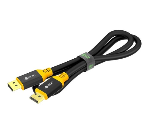 GCR Кабель 3.0m DisplayPort v1.2, черный, AL case, желтый ПВХ, 28/28 AWG, GCR-54438