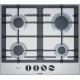 Встраиваемая газовая панель BOSCH Газ,  !! 5.2x58.2x52, нерж.сталь, независимая, серебристая, автоподжиг, газ-контроль
