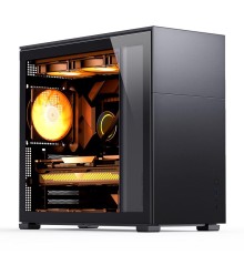 Корпус без блока питания/ Case JONSBO D41 STD, Midi-Tower, TG, no fan, 1xUSB-A 3.2 + 1xUSB-C 3.2, ATX, mATX Black