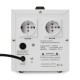 Стабилизатор POWERMAN AVS 1500D, ступенчатый регулятор, цифровые индикаторы уровней напряжения, 1500ВА, 140-260В, максимальный входной ток 10А, 2 евророзетки, IP-20, напольный, 200мм х 160мм х 190мм, 4 кг./ Stabilizer POWERMAN AVS 1500D, step-type regula