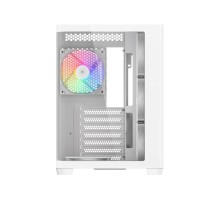 Корпус ПК без блока питания/ Case SAMA V60 White, Midi-Tower, TG, 7x120mm ARGB, 2xUSB 3.0 + 1xUSB 3.1 Type-C, ATX, mATX, mITX White