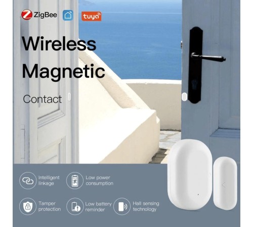 Датчик открытия дверей и окон MOES Door&Window Sensor CR2032 Zigbee