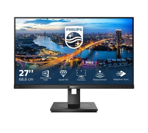 Монитор LCD 27'' 16:9 2560х1440(WQHD) IPS, 75 Hz, 350 cd/m2, 1000:1, 50М:1, 4ms, DVI, HDMI, DP, USB-Hub, Height adj, Pivot, Tilt, Swivel, Speakers, Black (Вскрытая упаковка)