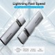Корпус для SSD Vention USB 3.1 Gen 2-C M.2 NGFF (B-Key/B&M Key) Серый