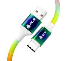 GCR Кабель 1.2m TypeC, для Samsung, ОS Android, быстрая зарядка, GRADIENT, 28/24 AWG, GCR-53075