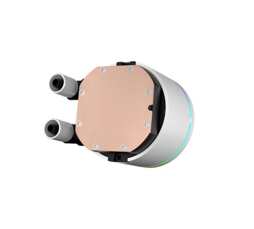 Система охлаждения/ Water Cooling System PCCooler DA360 Pro ARGB WH (300W, 360mm, White, ARGB/ Fans: 3x120mm, 75.8CFM, 33.7dBA, 2200RPM/ Pump height 57mm, 28dBA, 3000RPM, Rad thickness 27mm/ S: 1851, 1700, 1200, 20XX, 115X, AM5, AM4)