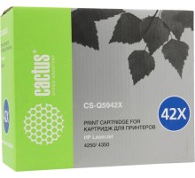 -/ Картридж лазерный Cactus CS-Q5942X Q5942X черный (20000стр.) для HP LJ 4250/ 4350