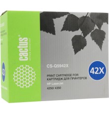 -/ Картридж лазерный Cactus CS-Q5942X Q5942X черный (20000стр.) для HP LJ 4250/ 4350